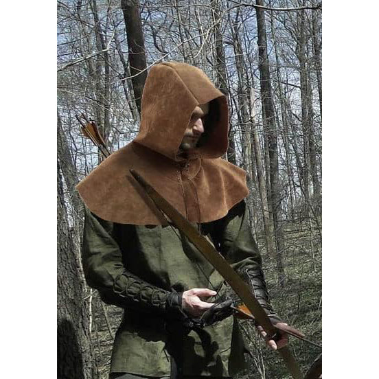 Medieval Cowl Hat Renaissance Cowl Cape Hooded Rogue Gothic Pagan Costume Accessory