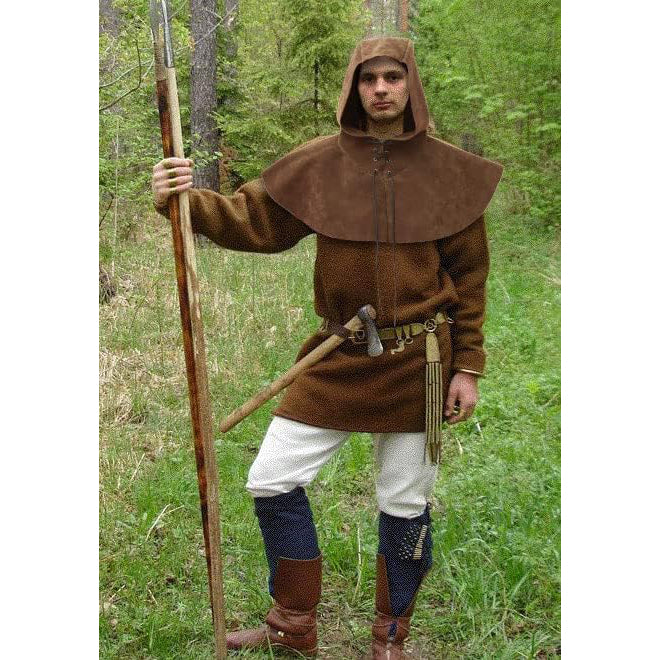 Medieval Cowl Hat Renaissance Cowl Cape Hooded Rogue Gothic Pagan Costume Accessory