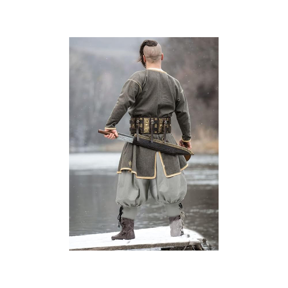Medieval Pirate Retro Ankle Banded Pants for Men
