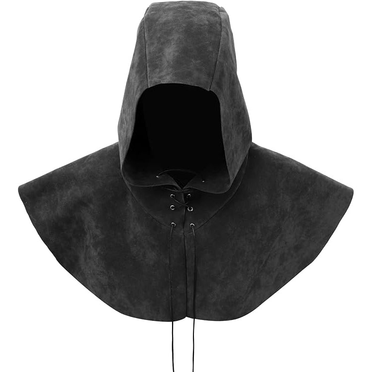 Medieval Cowl Hat Renaissance Cowl Cape Hooded Rogue Gothic Pagan Costume Accessory