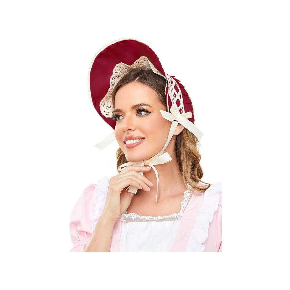 Victorian Lace Bonnet Hat