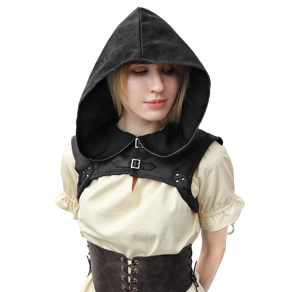 Steampunk Cowl Hat Gothic Cape