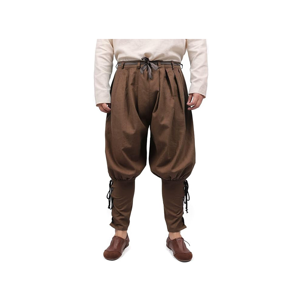 Medieval Pirate Retro Ankle Banded Pants for Men