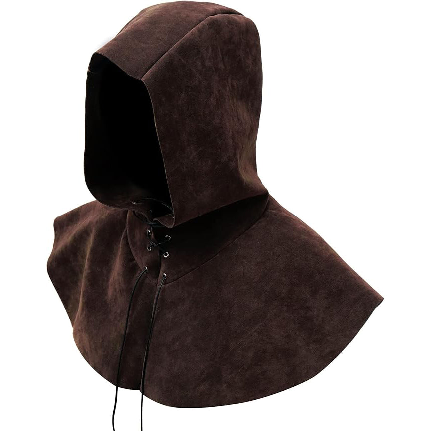 Medieval Cowl Hat Renaissance Cowl Cape Hooded Rogue Gothic Pagan Costume Accessory