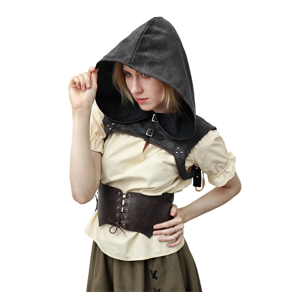 Steampunk Cowl Hat Gothic Cape