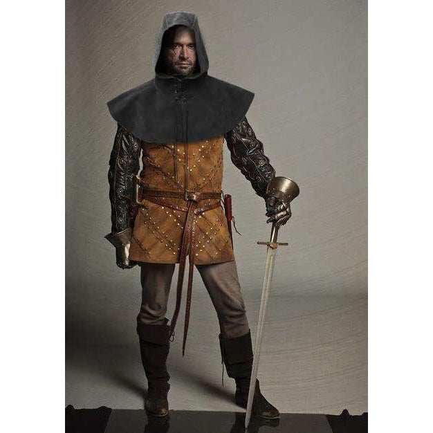 Medieval Cowl Hat Renaissance Cowl Cape Hooded Rogue Gothic Pagan Costume Accessory