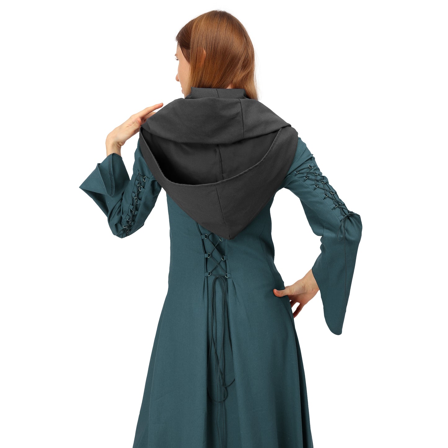 Medieval Linen Cowl Hood Scarf