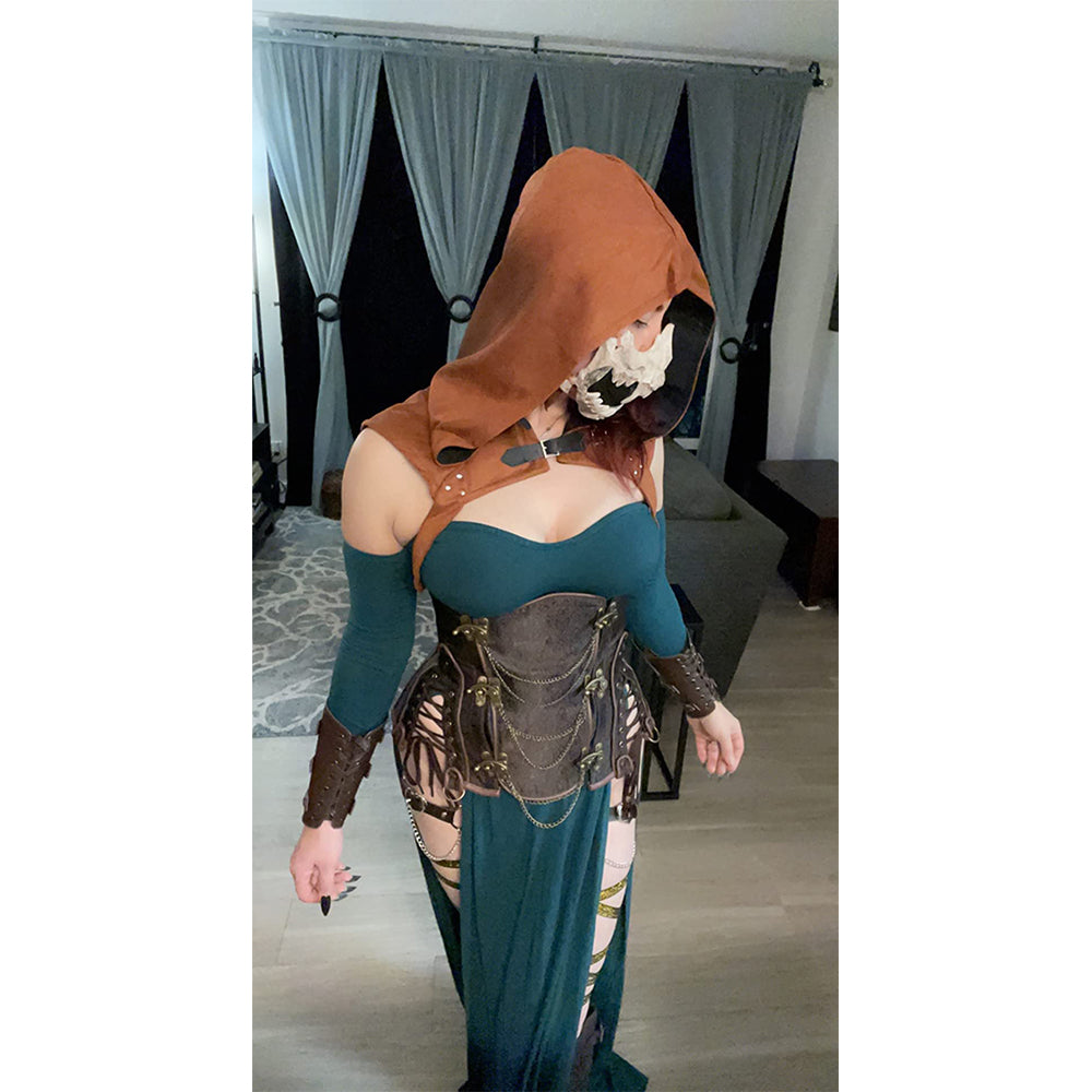 Steampunk Cowl Hat Gothic Cape