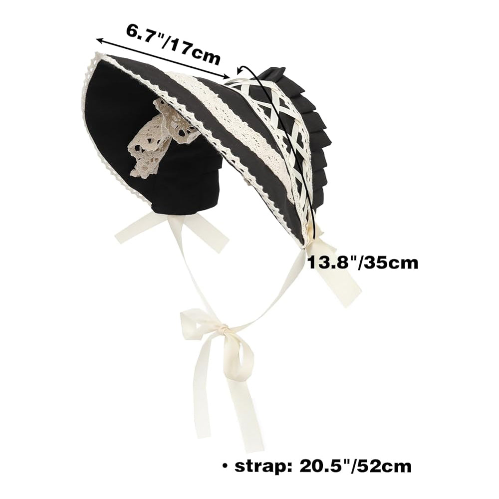 Victorian Lace Bonnet Hat