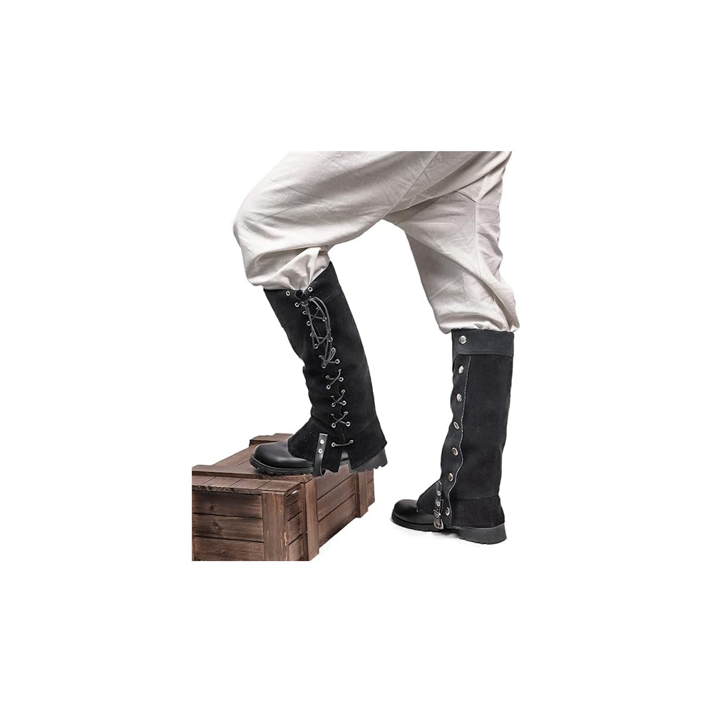 Medieval Leg Covers Pirate Steampunk Costume for Boots