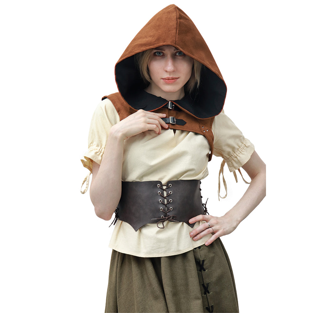 Steampunk Cowl Hat Gothic Cape