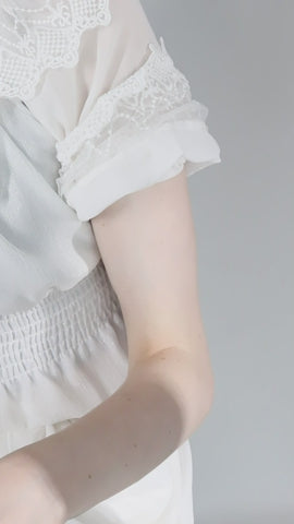 Women's Victorian Long Tulle Gloves Opera Pageant Gloves Chiffon Tulle Detachable Sleeves